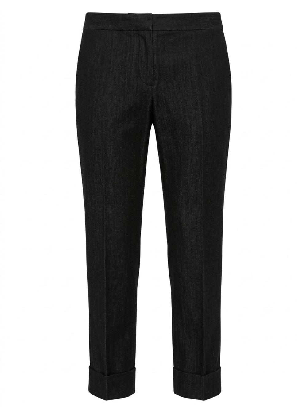 $600 Armani tapered cropped gray wool pants w/ cuff IT size 40, US XS, NWOT